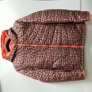 Girls Leopard Print Packable Primaloft Jacket - Lands End